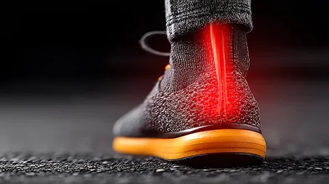 photo illustration of achilles tendinitis