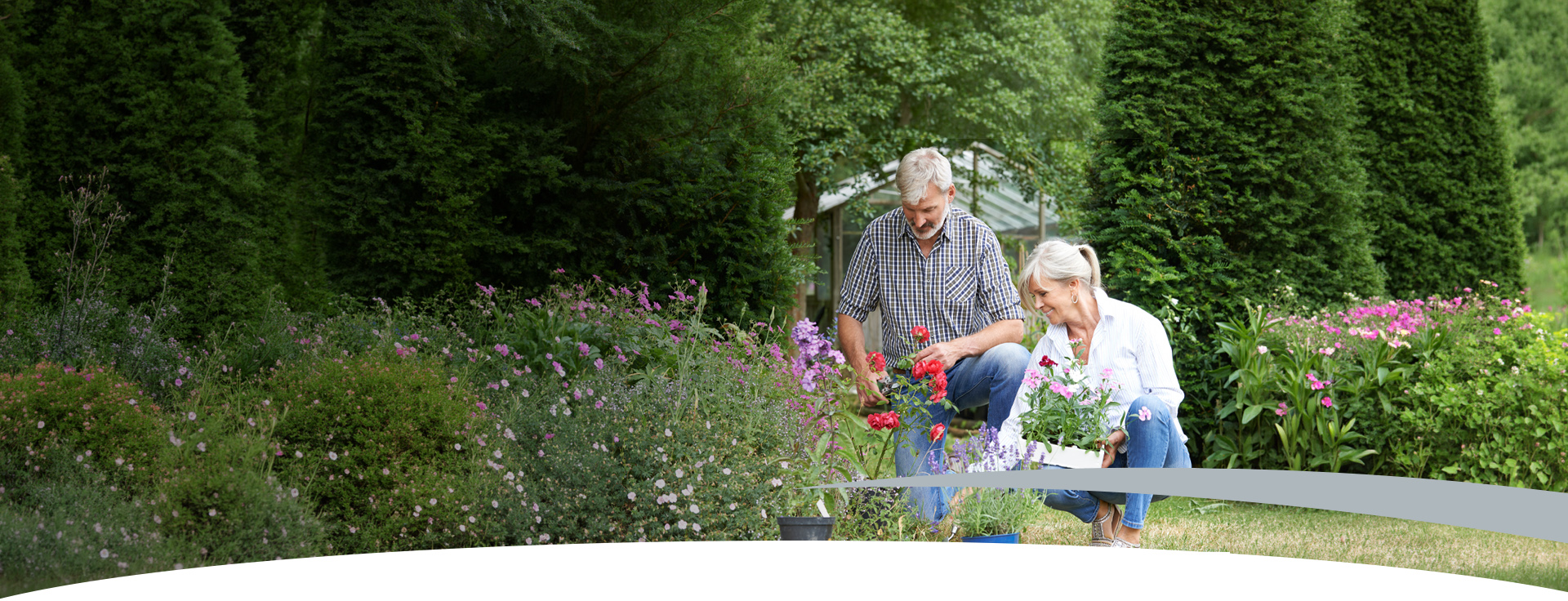 couple gardening